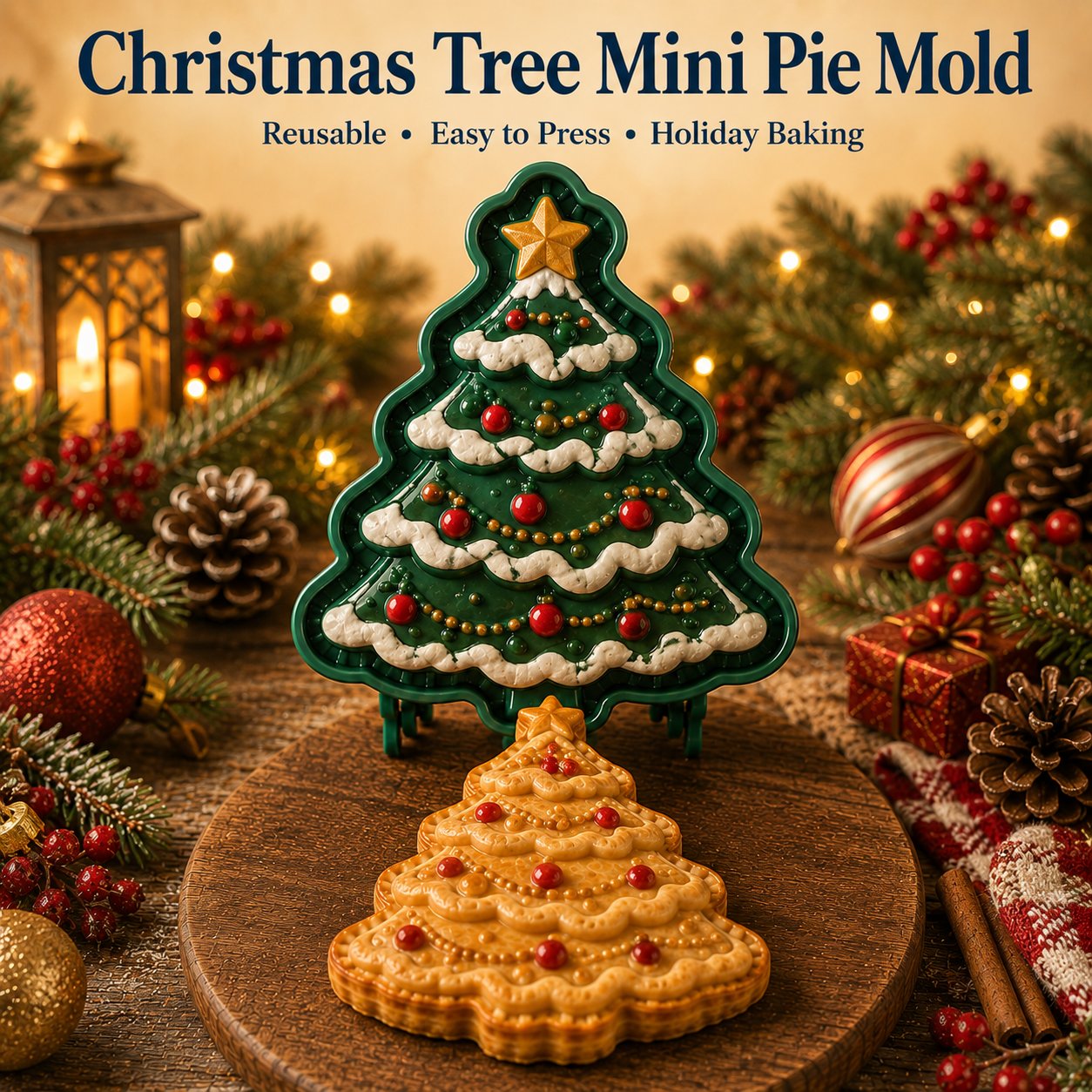 🎄 Kolekcja 8 foremek do świątecznych mini tart