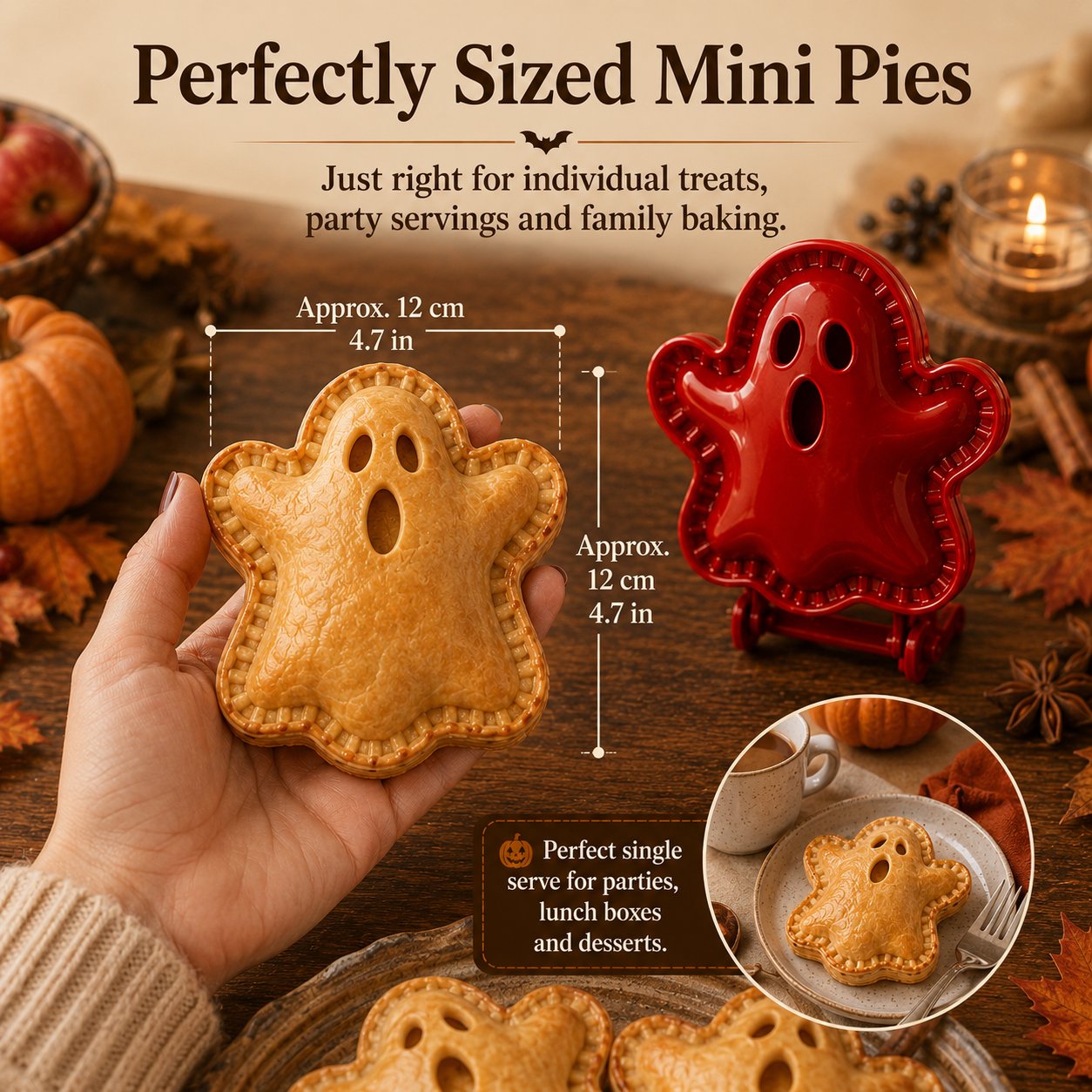 🎃 8-częściowy zestaw foremek do mini ciasteczek na Halloween
