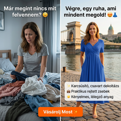 【S-3XL】👗Długie sukienki damskie z dekoltem w szpic i krótkimi rękawami