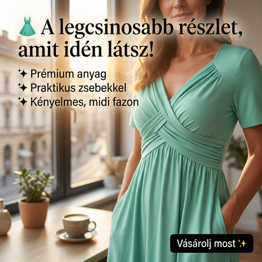 【S-3XL】👗Długie sukienki damskie z dekoltem w szpic i krótkimi rękawami