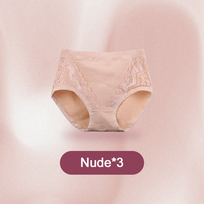 【🔥2+1 ingyen】💖Bawełniane majtki Plus Size z wysokim stanem i ochroną przed przeciekaniem