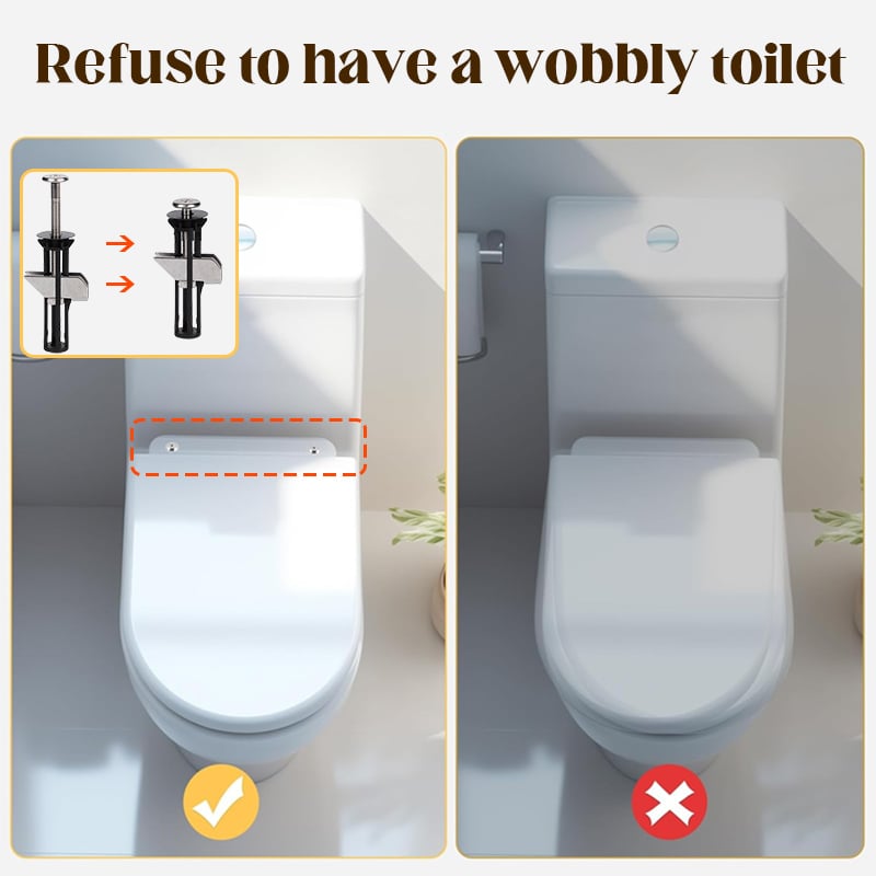 🚽💦Zestaw solidnych śrub do zamocowania deski sedesowej