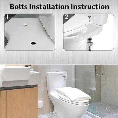 🚽💦Zestaw solidnych śrub do zamocowania deski sedesowej