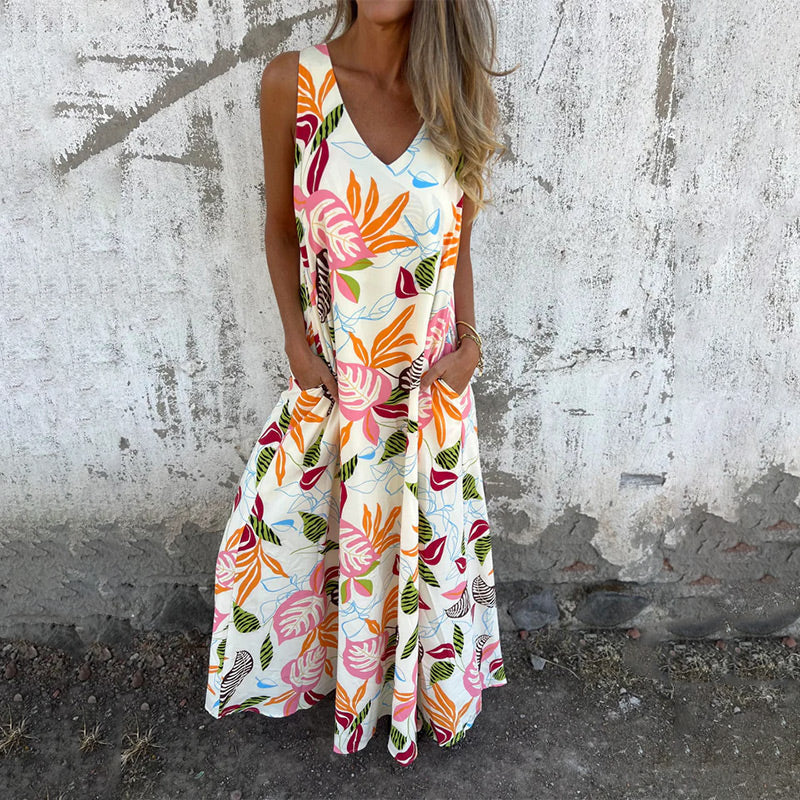 【S-3XL】🌺Luźna sukienka w nadruk