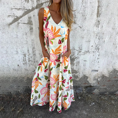 【S-3XL】🌺Luźna sukienka w nadruk