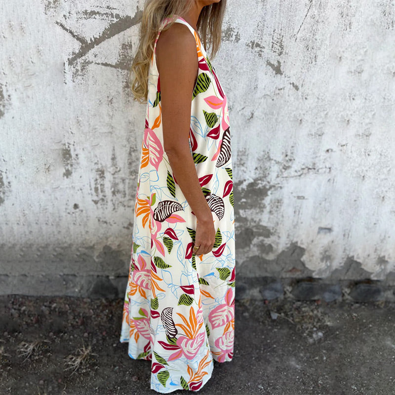 【S-3XL】🌺Luźna sukienka w nadruk