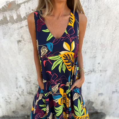 【S-3XL】🌺Luźna sukienka w nadruk