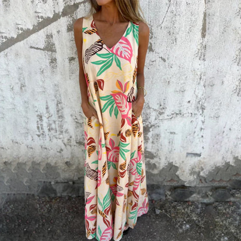 【S-3XL】🌺Luźna sukienka w nadruk