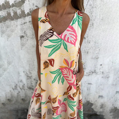 【S-3XL】🌺Luźna sukienka w nadruk