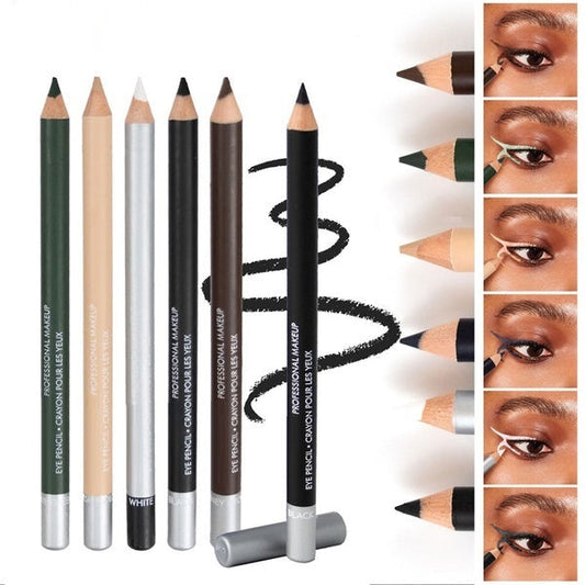 【🔥1+1 gratis】💄Wodoodporna, trwała kredka do oczu z twardego drewna