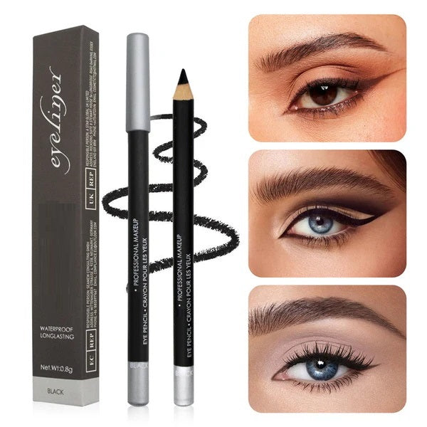 【🔥1+1 gratis】💄Wodoodporna, trwała kredka do oczu z twardego drewna
