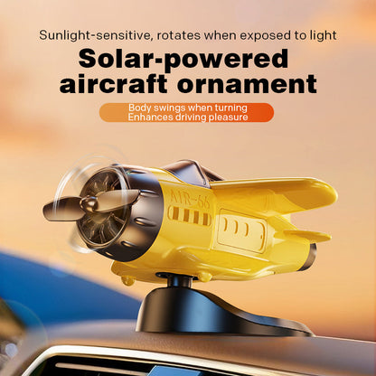 🛩️✨Ozdoby samochodowe w kształcie samolotu, zasilane energią słoneczną