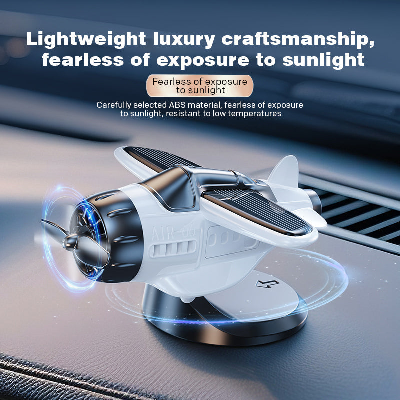 🛩️✨Ozdoby samochodowe w kształcie samolotu, zasilane energią słoneczną