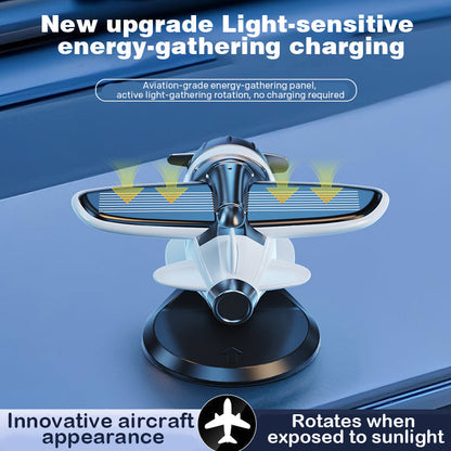 🛩️✨Ozdoby samochodowe w kształcie samolotu, zasilane energią słoneczną