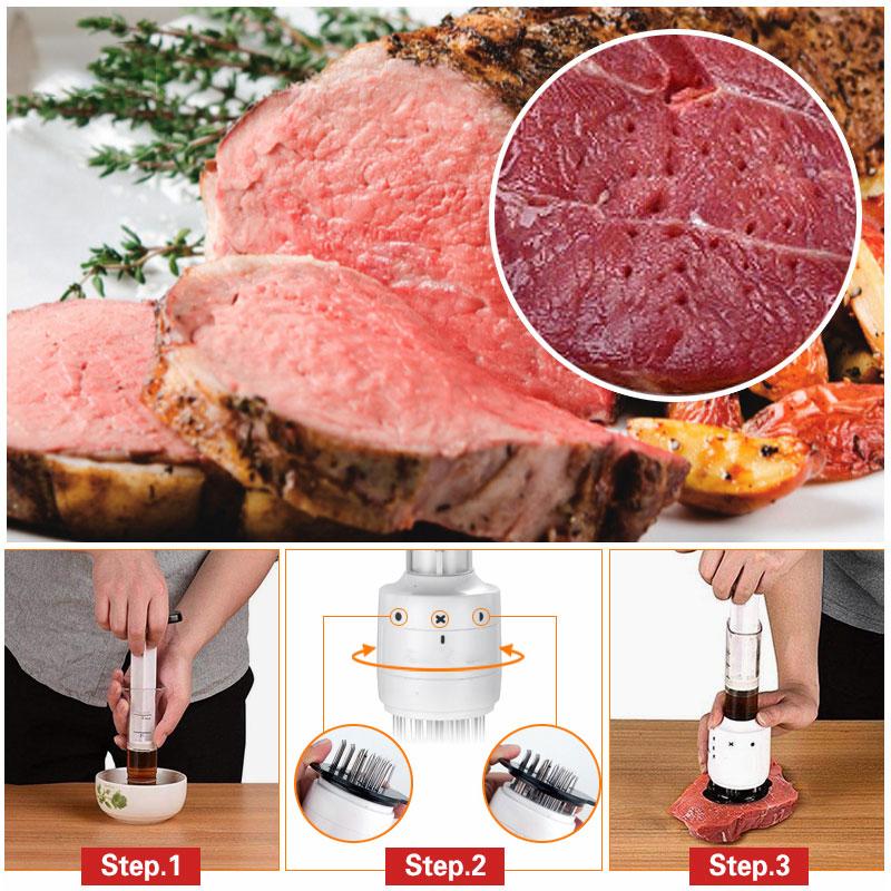 【🔥3+1 gratis】🥩2 w 1 – urządzenie do rozbijania mięsa i strzykawka do sosów
