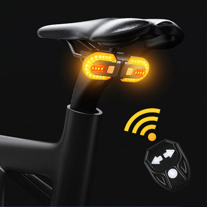 🚴💡 Tylne światło rowerowe z bezprzewodowym pilotem