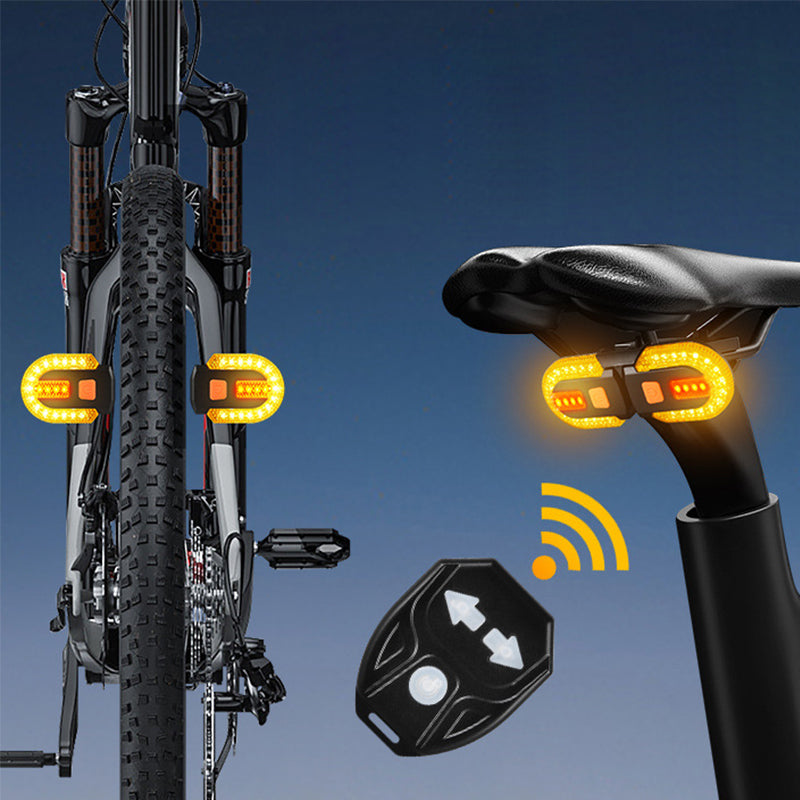 🚴💡 Tylne światło rowerowe z bezprzewodowym pilotem