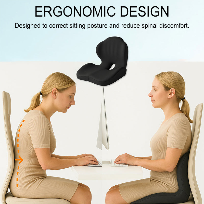 🚀💺 Ergonomiczna poduszka do siedzenia z podparciem lędźwiowym