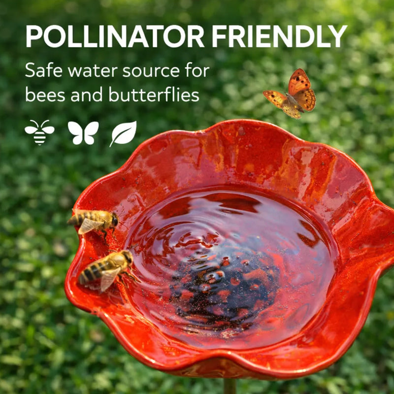 🌸🐦Ręcznie wykonana metalowa podpórka do ogrodu kwiatowego