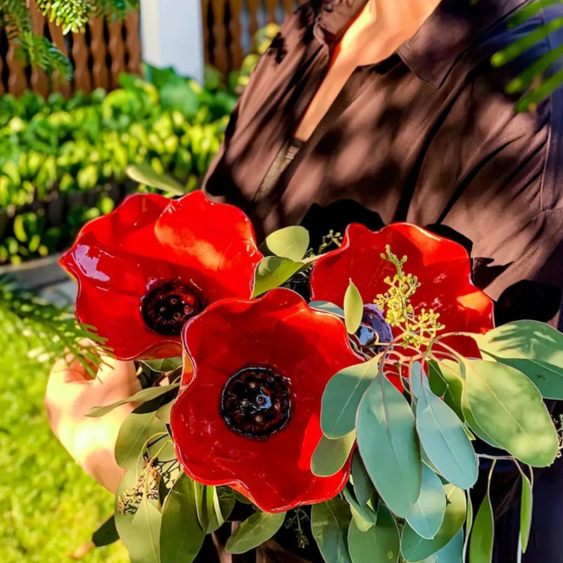 🌸🐦Ręcznie wykonana metalowa podpórka do ogrodu kwiatowego