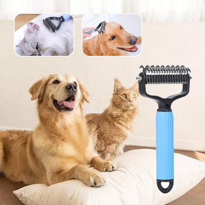【🔥1+1 gratis】🐱🐶Dwustronna Szczotka do Pielęgnacji Sierści Zwierząt