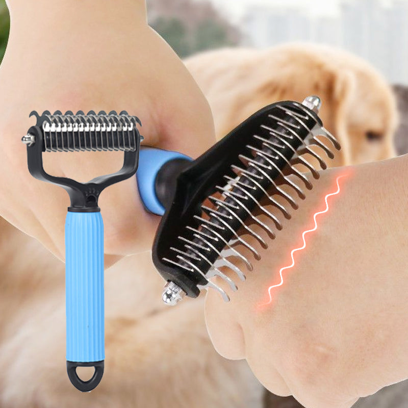 【🔥1+1 gratis】🐱🐶Dwustronna Szczotka do Pielęgnacji Sierści Zwierząt