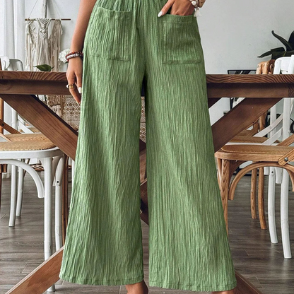 【S-2XL】🌿Wygodne, jednokolorowe spodnie damskie o luźnym kroju