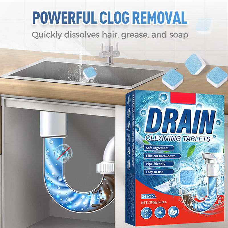 🚽💦Silnie działające tabletki do czyszczenia rur o szybkim działaniu
