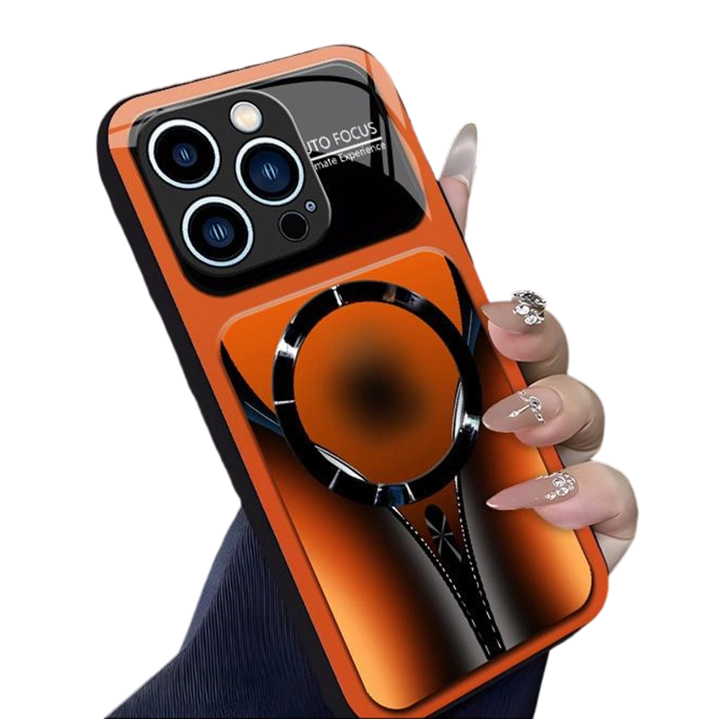 📱✨Magnetyczne etui na telefon ze szkła hartowanego – odporne na uderzenia, kompatybilne z MagSafe