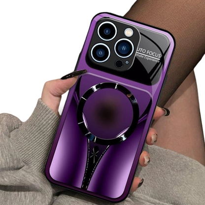 📱✨Magnetyczne etui na telefon ze szkła hartowanego – odporne na uderzenia, kompatybilne z MagSafe