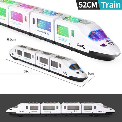 🚅⚡Elektryczny pociąg-zabawka z oświetleniem i muzyką