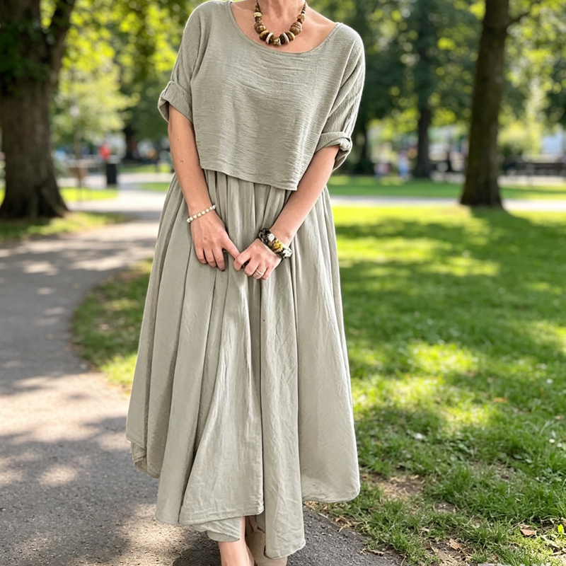 【S–3XL】🥀Lekki, letni dwuczęściowy zestaw ze spódnicą