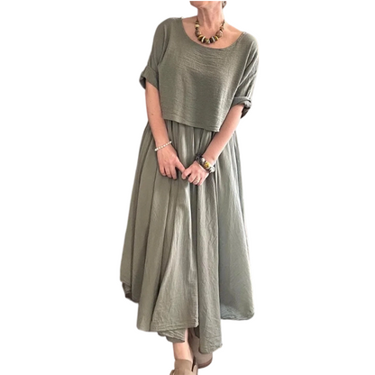 【S–3XL】🥀Lekki, letni dwuczęściowy zestaw ze spódnicą