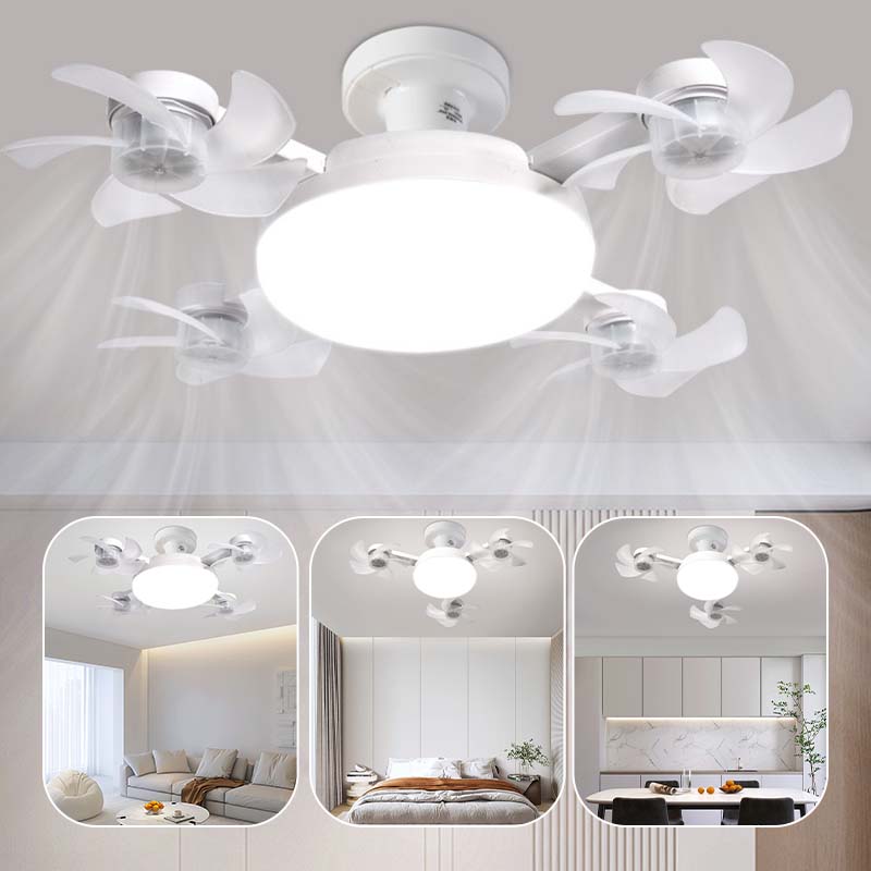 🌀Wentylator sufitowy z lampą LED i pilotem