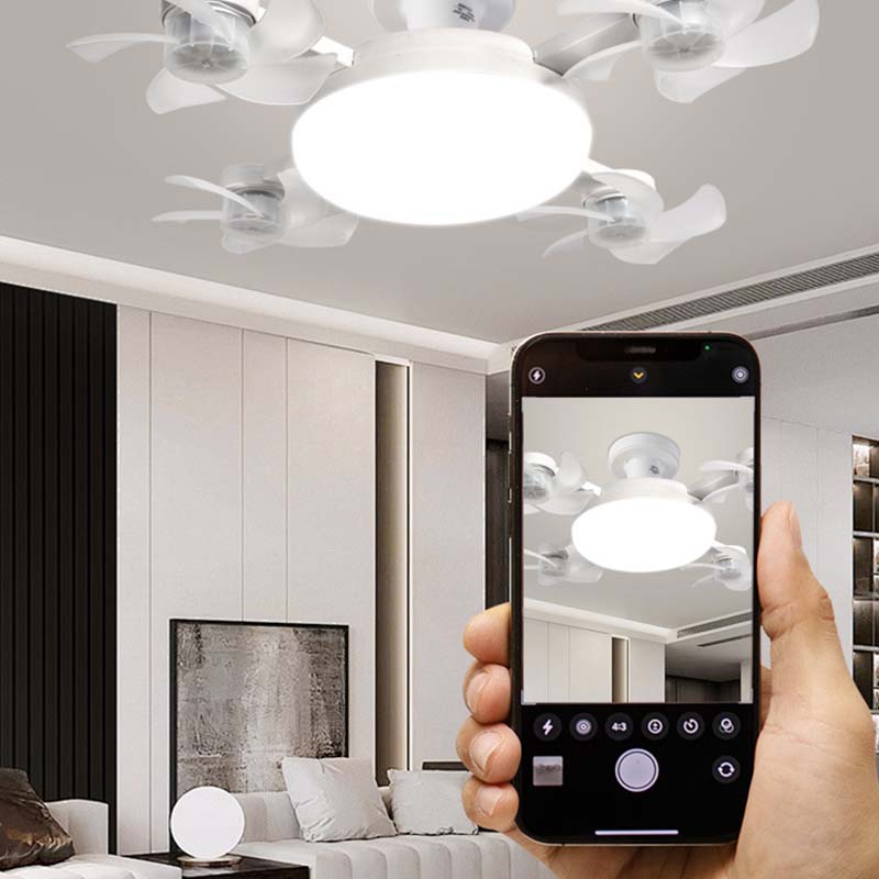 🌀Wentylator sufitowy z lampą LED i pilotem