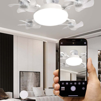 🌀Wentylator sufitowy z lampą LED i pilotem