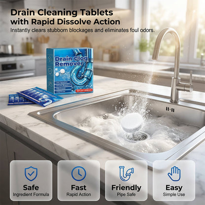 【💦3+1 gratis】🚿💨Tabletki musujące do udrożniania odpływów