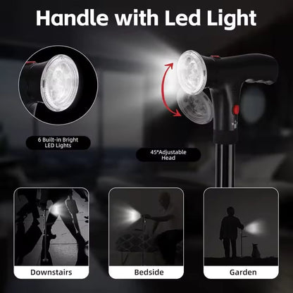 🦯Nowy model składanej kuli z podświetleniem LED