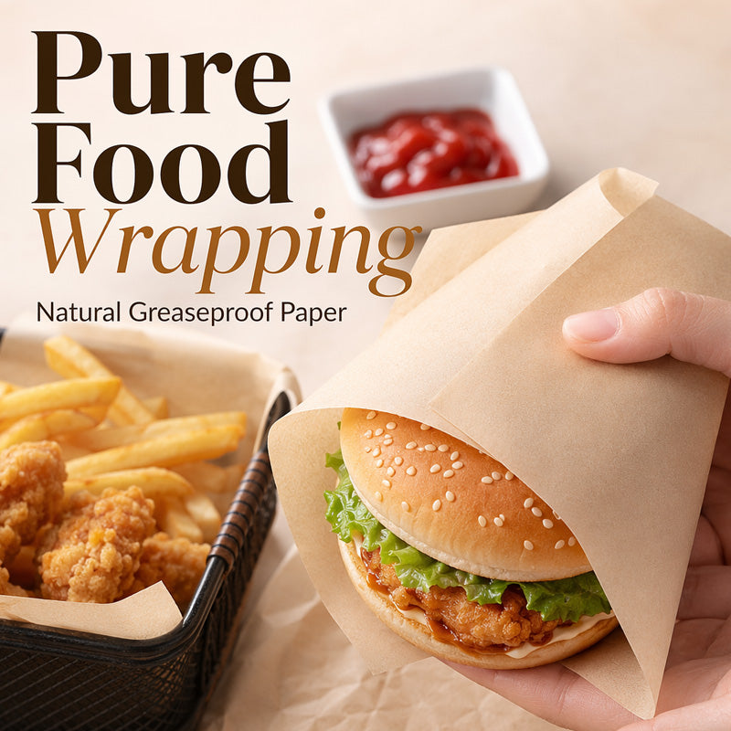 🍟Papier do pieczenia odporny na tłuszcz, przeznaczony do kontaktu z żywnością