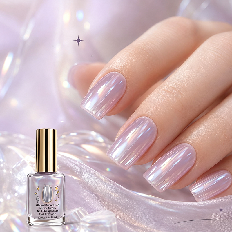 【💅1+1 gratis】💜Fioletowy preparat do pielęgnacji paznokci o lustrzanym połysku
