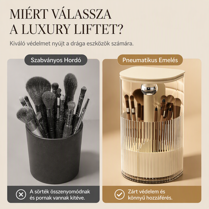💄✨Elegancki, odporny na kurz pojemnik na pędzle do makijażu