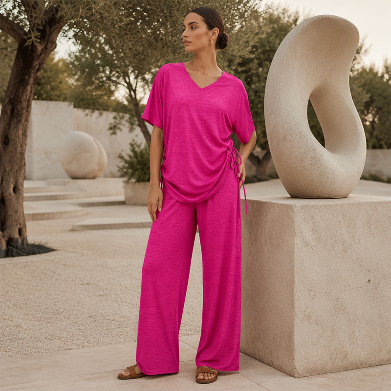 【S-2XL】💖Zestaw damskich spodni z szerokimi nogawkami w stylu casualowym