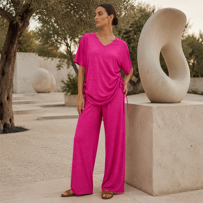 【S-2XL】💖Zestaw damskich spodni z szerokimi nogawkami w stylu casualowym