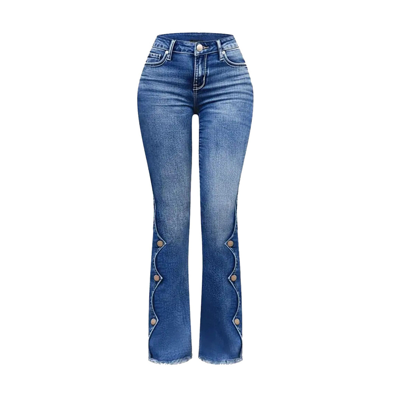 【S-2XL】👖Damska spodnie z wysokim stanem i rozszerzanymi nogawkami
