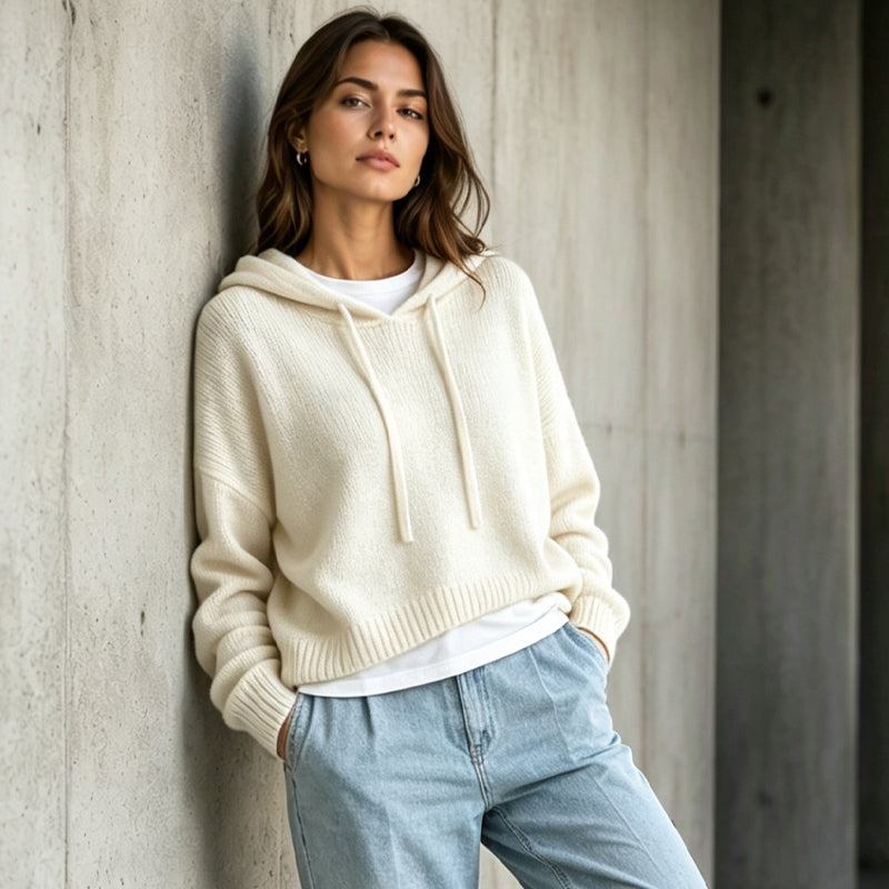 【S-2XL】🍂Damska sweter z kapturem na specjalne okazje, wykonany na drutach