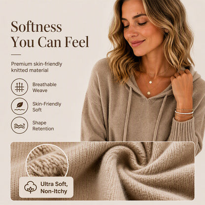 【S-2XL】🍂Damska sweter z kapturem na specjalne okazje, wykonany na drutach