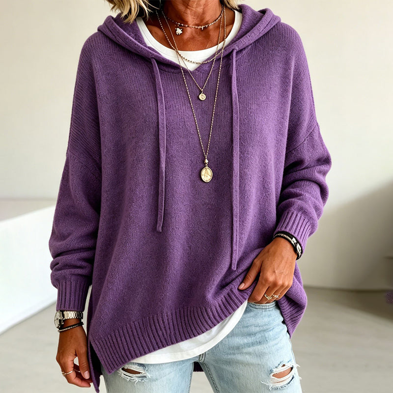 【S-2XL】🍂Damska sweter z kapturem na specjalne okazje, wykonany na drutach