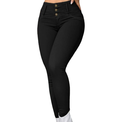 【S-2XL】✨Damskie spodnie skinny z elastycznego materiału z wysokim stanem