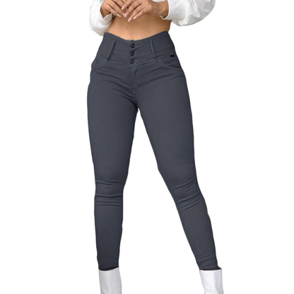 【S-2XL】✨Damskie spodnie skinny z elastycznego materiału z wysokim stanem