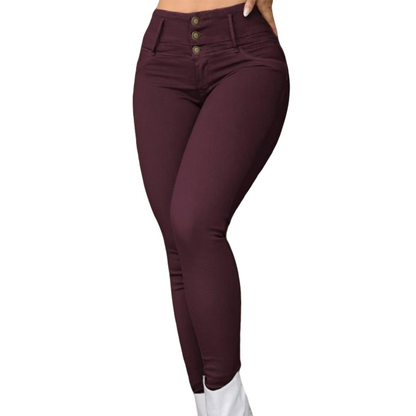 【S-2XL】✨Damskie spodnie skinny z elastycznego materiału z wysokim stanem